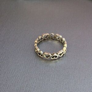 Size 8 Heart Silver Ring